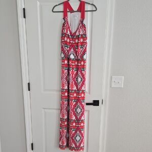 Bisou Bisou Red and White Dress